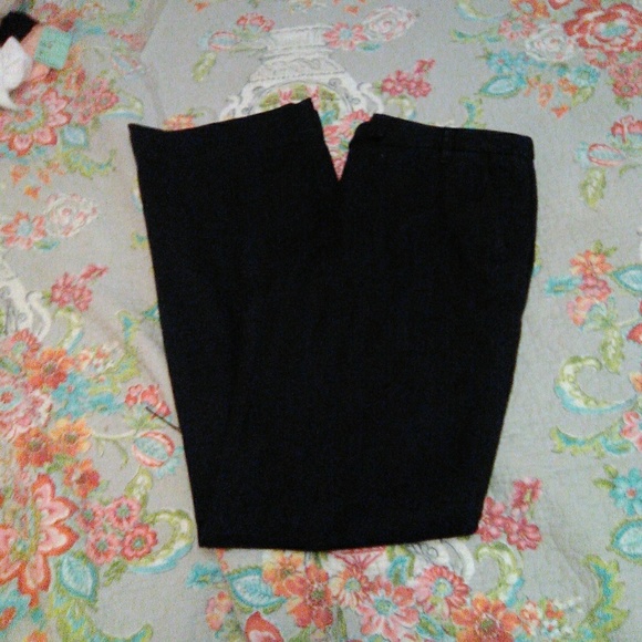 Ann Taylor Loft Navy 100%Cotton Boot Cut pants - Picture 2 of 4